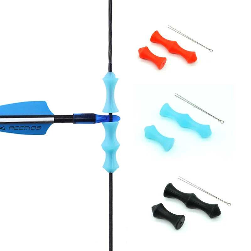 3 Farben Bogens chießen Bow string Finger Saver Guard weiche Silikon Finger Tab für linke/rechte Hand Jagdbogen Zubehör