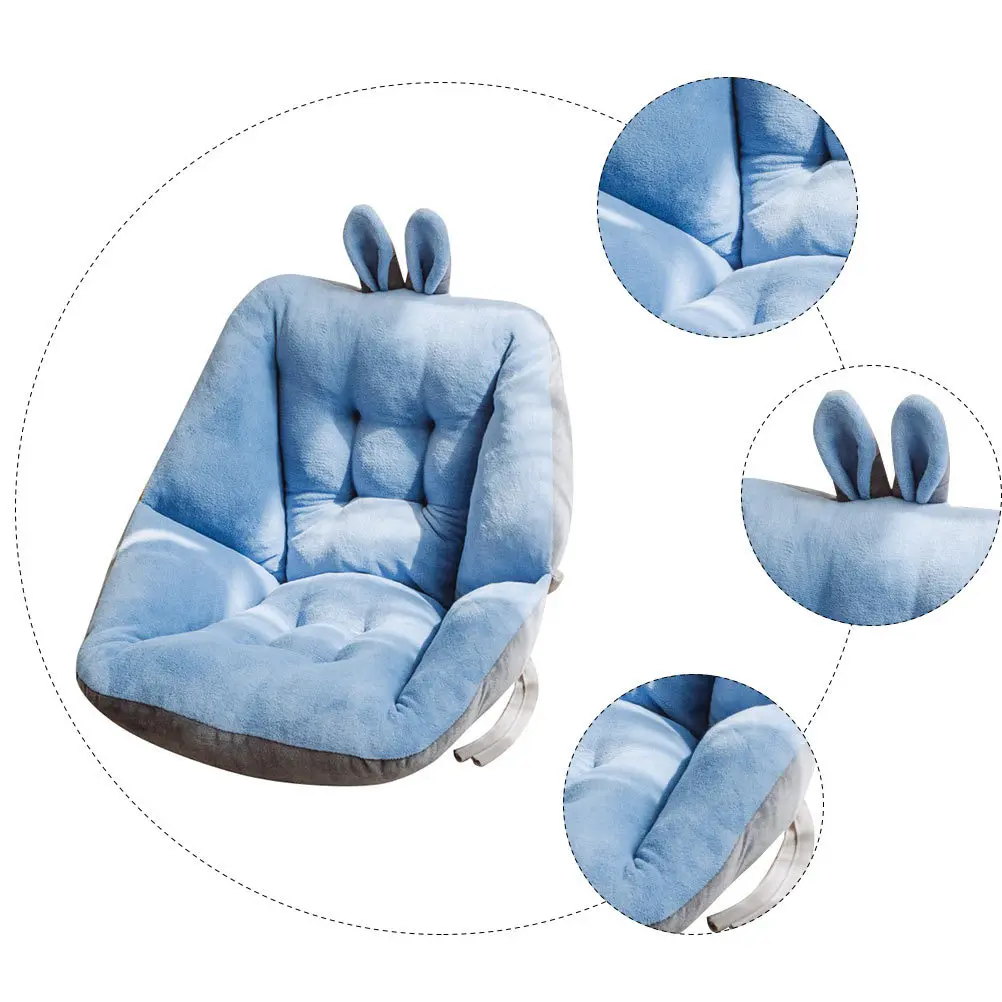 

1pc Premium Rabbit Ear Chair Cushion For Home Office Sofa Seat Back Support Room Pad Household Cushion