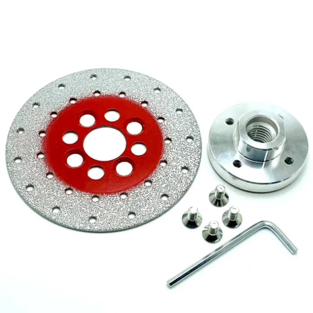 For M14 Double Sided Brazed Emery Grinding Disc Cutting Wheel 100mm 115mm 125mm For Tile Marble Quartz Stone Angle Grinder Tool