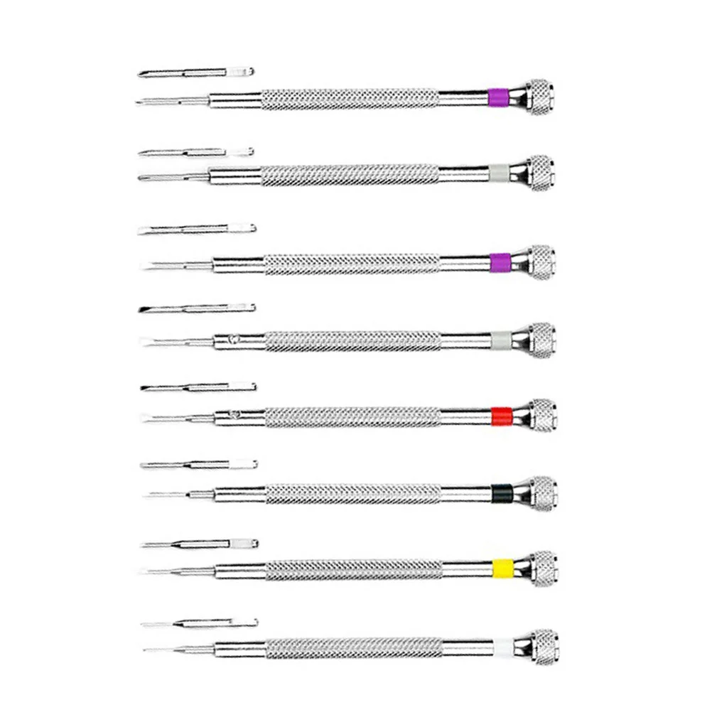 

8Sets Cross Screwdrivers Small Repair Hand Tool Set Anti-Slip Handle Portable Household Flat Head Screwdriver Tool