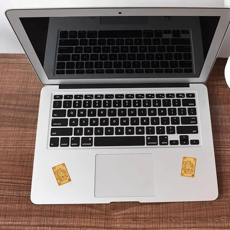 Adesivo Decalcomania del telefono Adesivi per telefono ricchezza Decalcomania del telefono in lamina d'oro Adesivi modello Feng Shui Accessori per telefono buddista per laptop