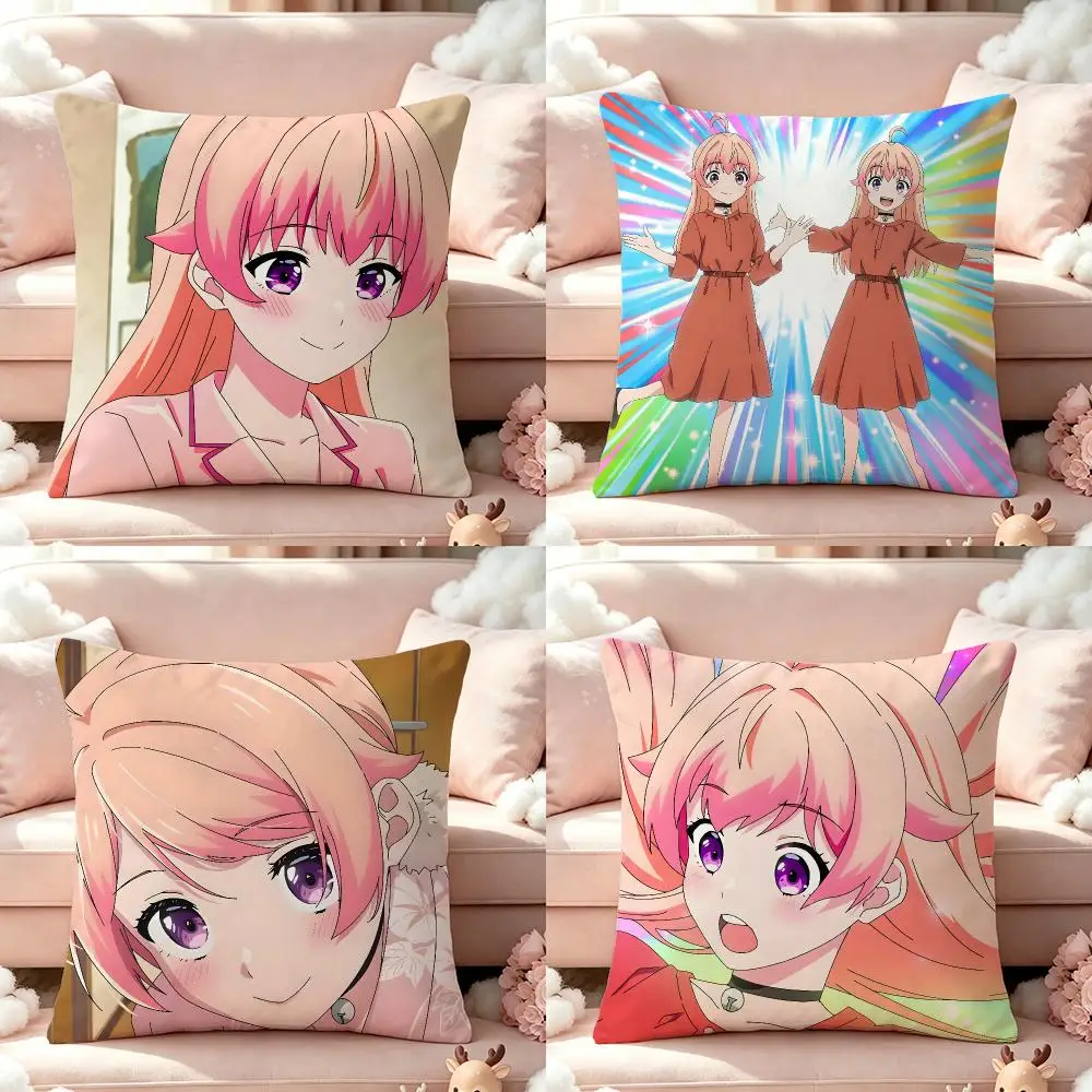 Anime Witch WatchS Cushion Cover Pillow Short Plush Pillow Cute Simple Style For Living Room Bedroom Birthday Gift