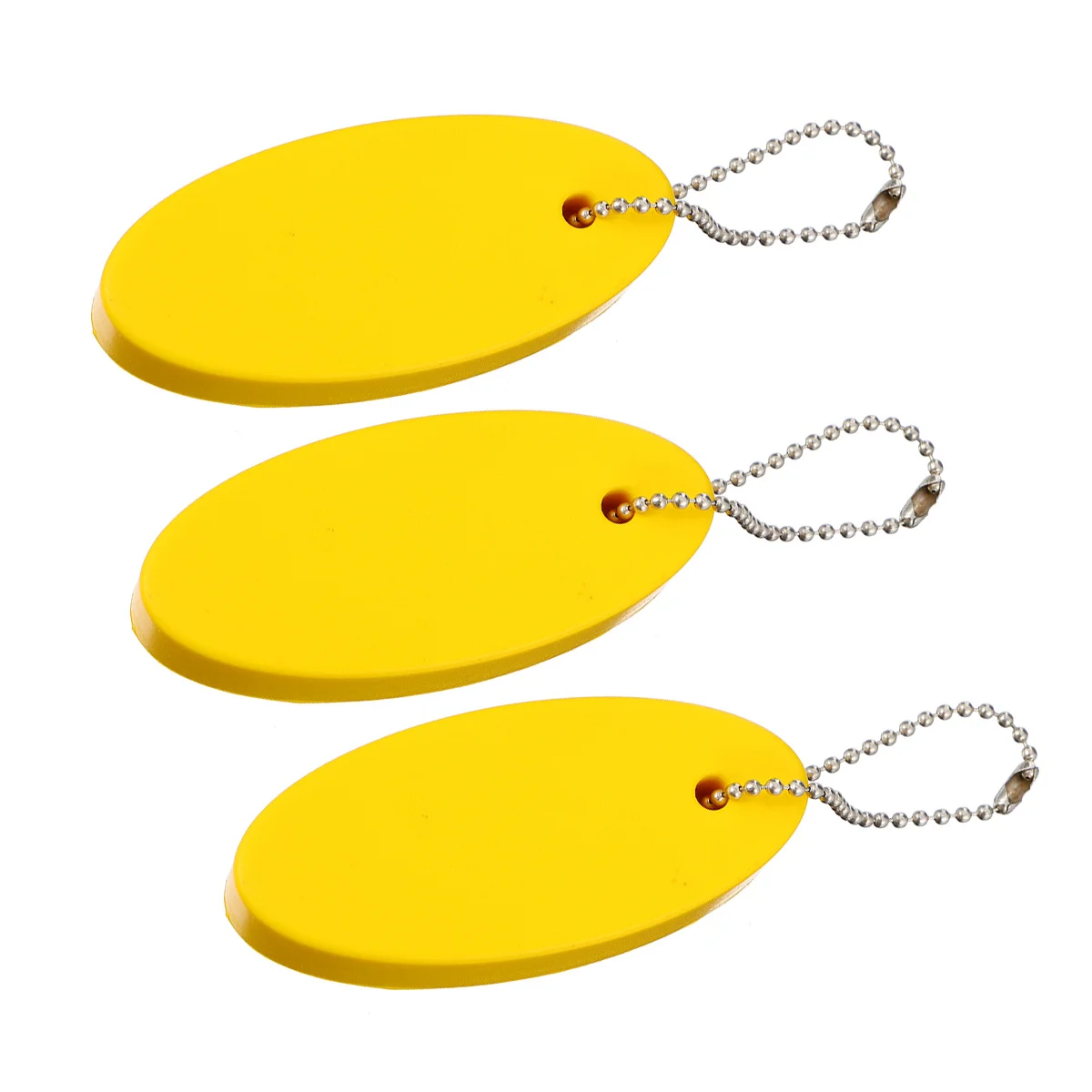 

3 Pcs Float Keychain Floatable for Boat Floating PU Buoy Boating Fishing Holder