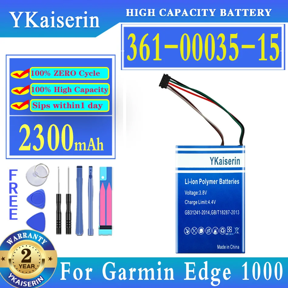 2300mAh Replacement Battery 361-00035-15 For Garmin Edge 1000 edge EXPLORE 1000 Approach G8 GPS DI44EJ18B60HK DJ04EJ31B05N9