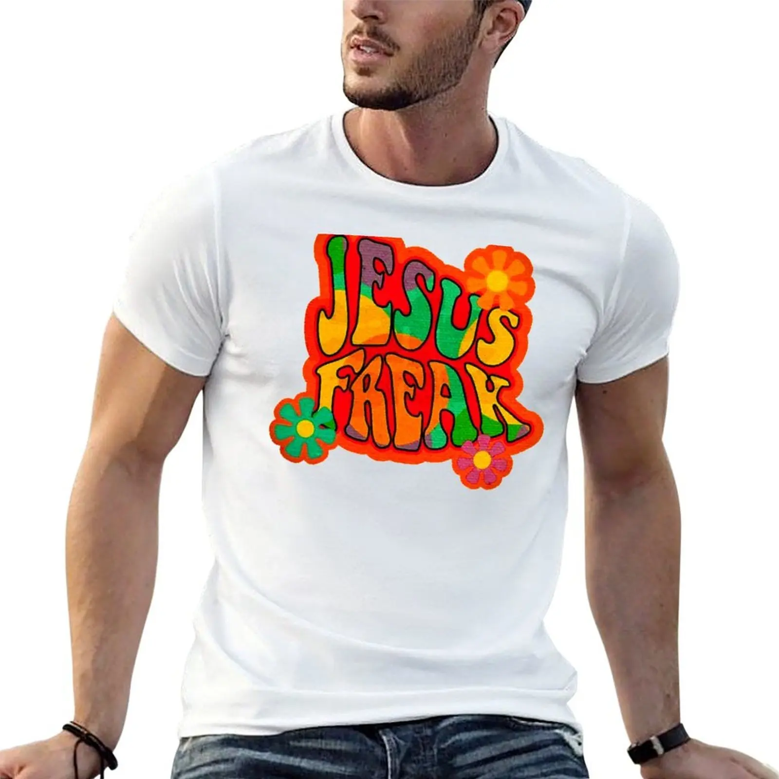 Jesus Freak- Hippie movement T-Shirt anime shirt designer shirts mens designer clothes