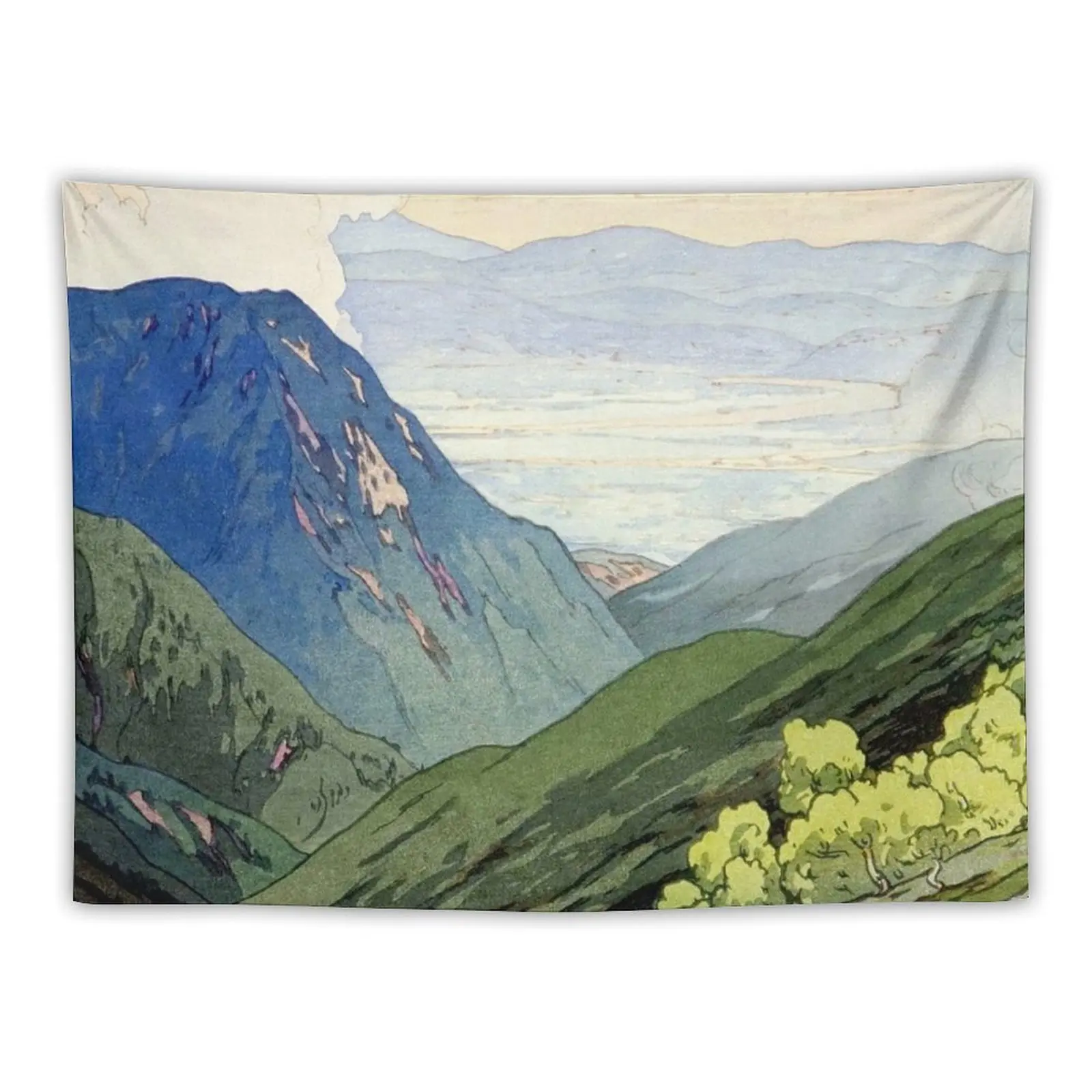 Hiroshi Yoshida - From Mount Otenjo Tapestry Decor For Bedroom Aesthetic Decoration Outdoor Decoration Art Mural Tapestry