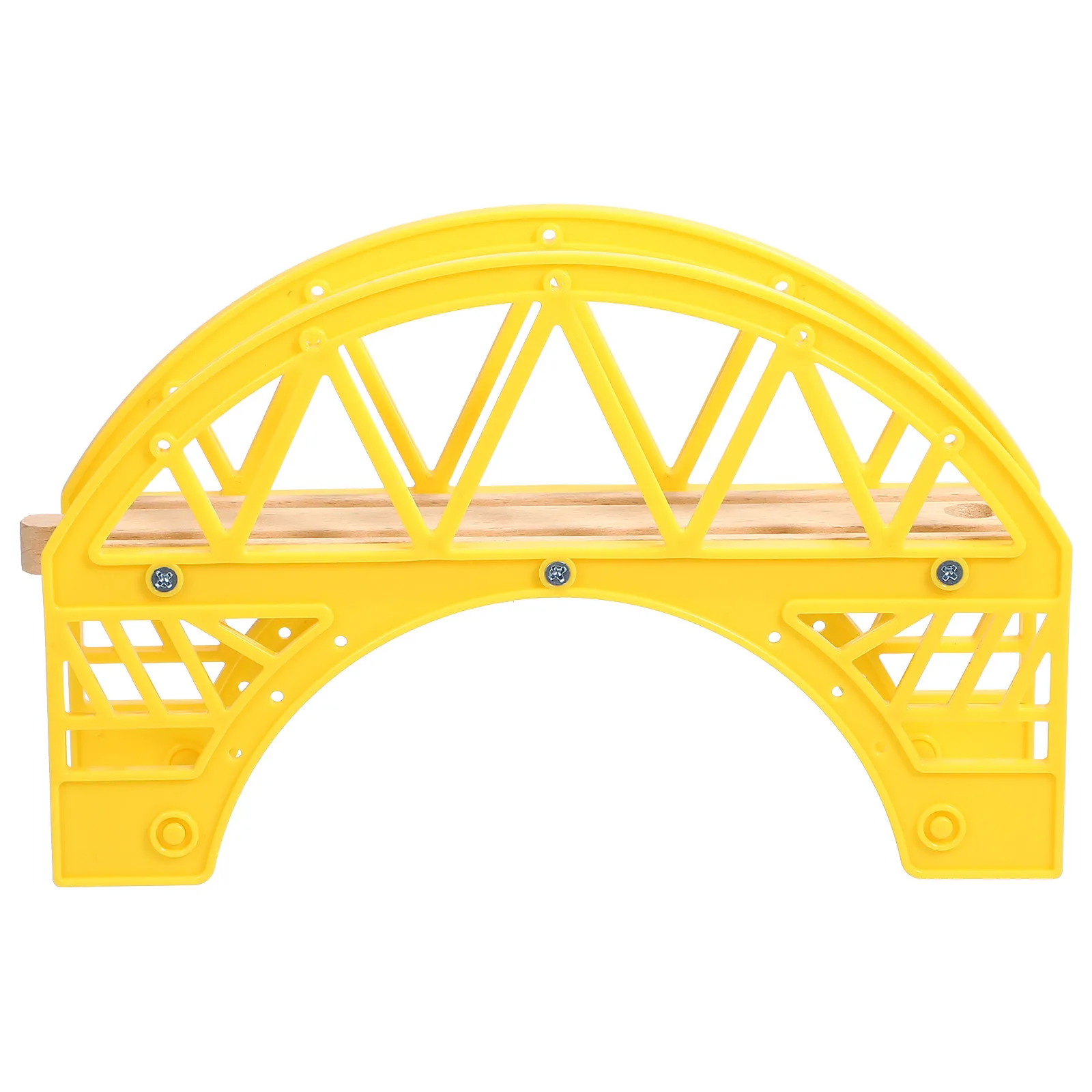 Train Track Bridge Arch Shape Wooden Railway Bridge Accessory Enhances Creativity Logical Thinking Interactive Play for Kids