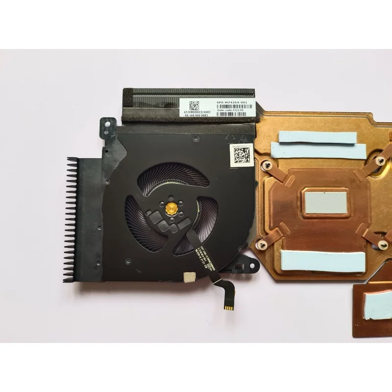 f  For HP ZBOOK 15 studio G8 CPU GPU Heatsink with Fan  M74254-001