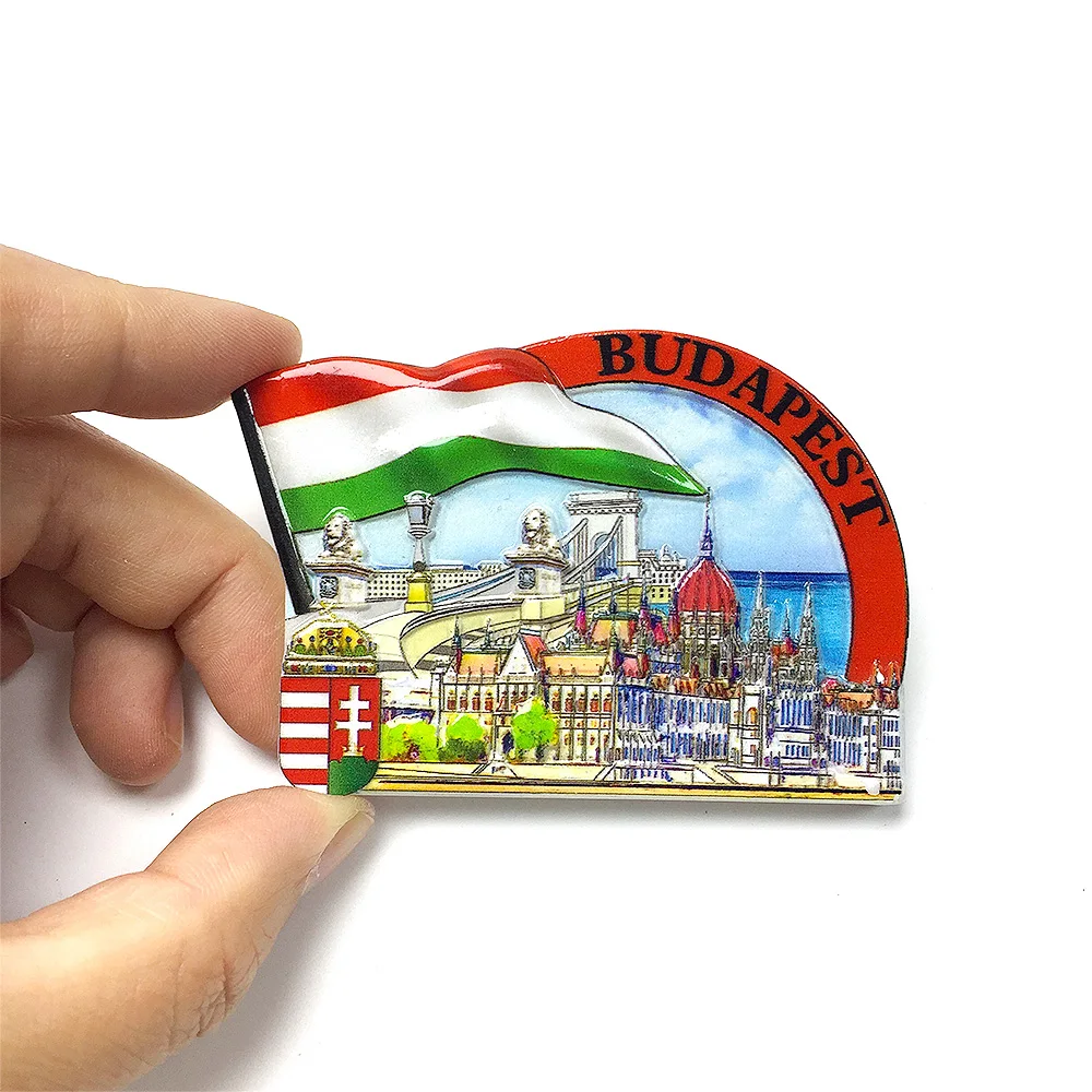 

3D Budapest Hungary Souvenir Fridge Magnet - ‌Cute Decorative Room & Home Decor Refrigerator Magnets‌ (Strong, Ideal Gift)