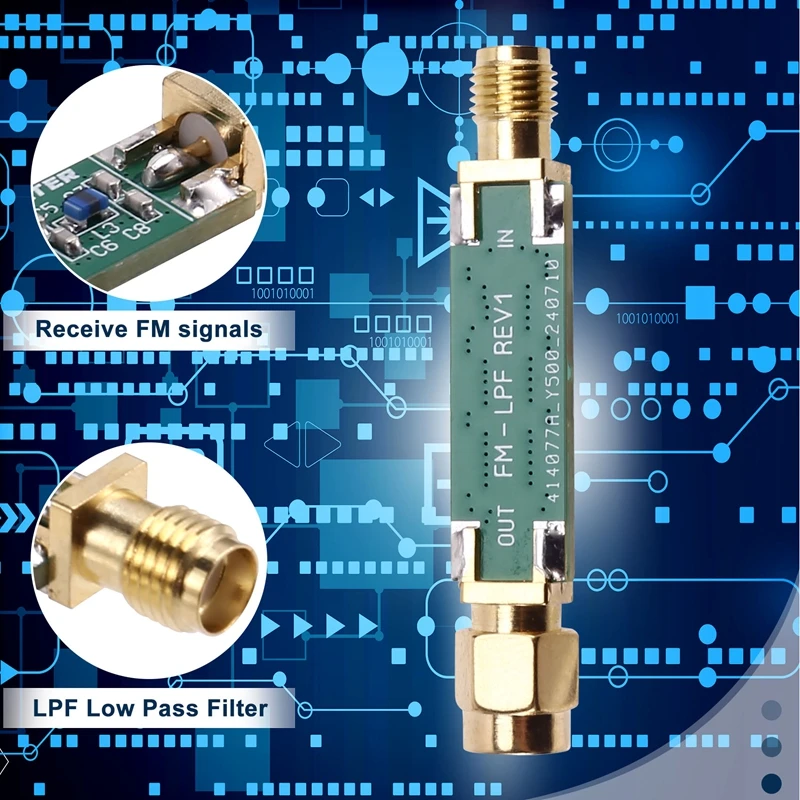 1 ชิ้น FM LPF Low Pass Filter Low-Pass Filter สําหรับรับสัญญาณ FM เท่านั้น