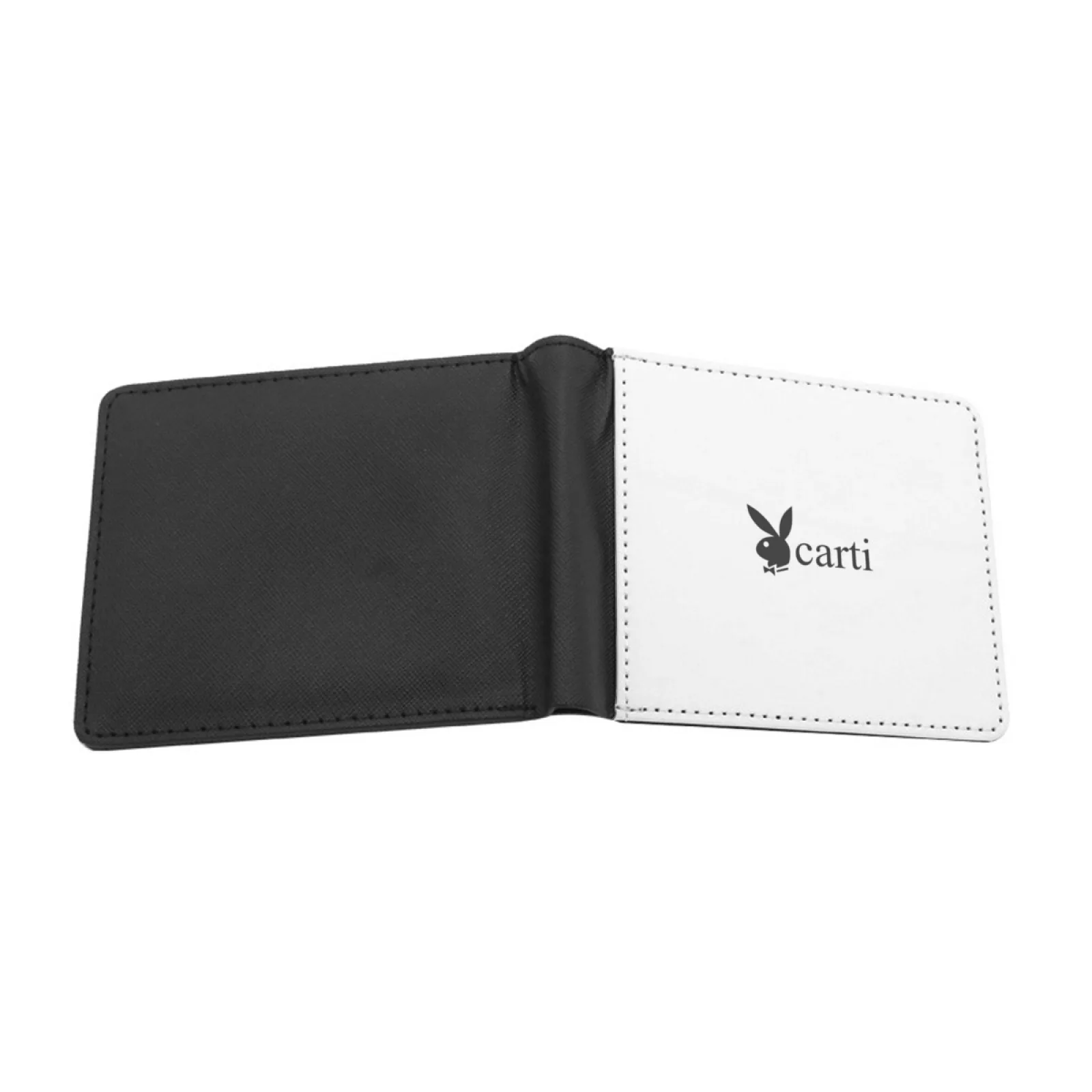 Simple Playboi Carti Logo Black New Men's Wallet Short Fashion Pu Leather Wallet Multi Card Wallet Playboi Carti Die Lit Rapper