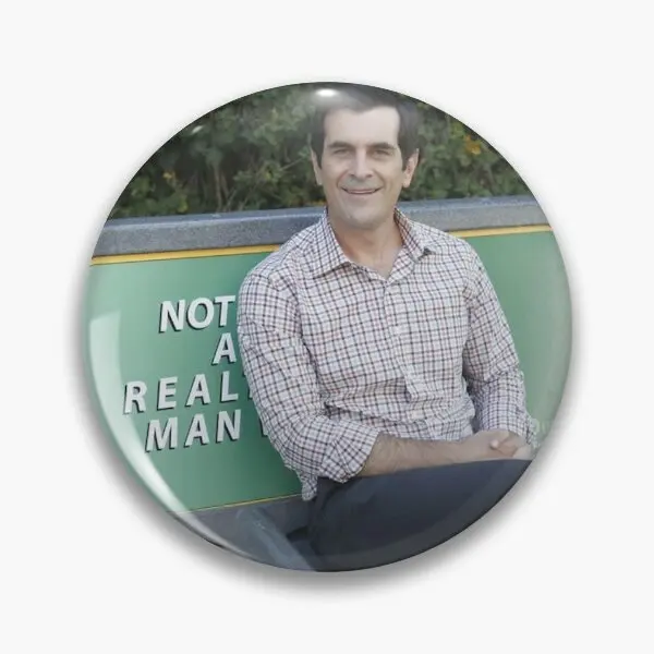 Phil Dunphy Not A Real Man  Soft Button Pin Cartoon Brooch Fashion Funny Badge Creative Cute Clothes Lapel Pin Collar Decor