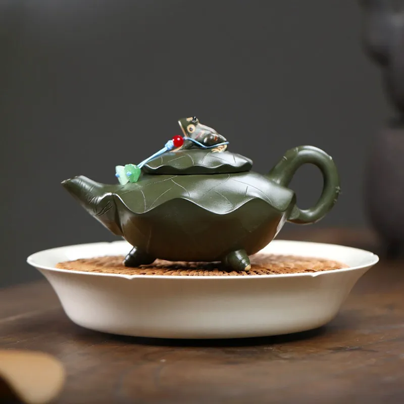 

180ml Tradition Yixing Purple Clay Teapot Household Handmade Frog Tea Pot Beauty Tea Infuser Kettle Chinese Zisha Teaware