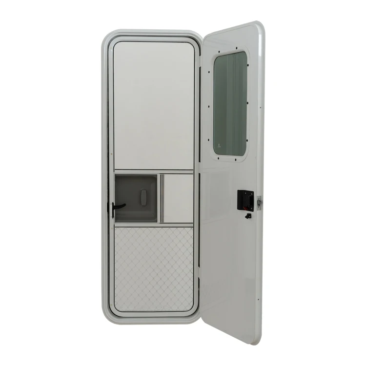 Aluminum Alloy Caravan RV Door with Fly Screen - RV Motorhome Camper Trailer