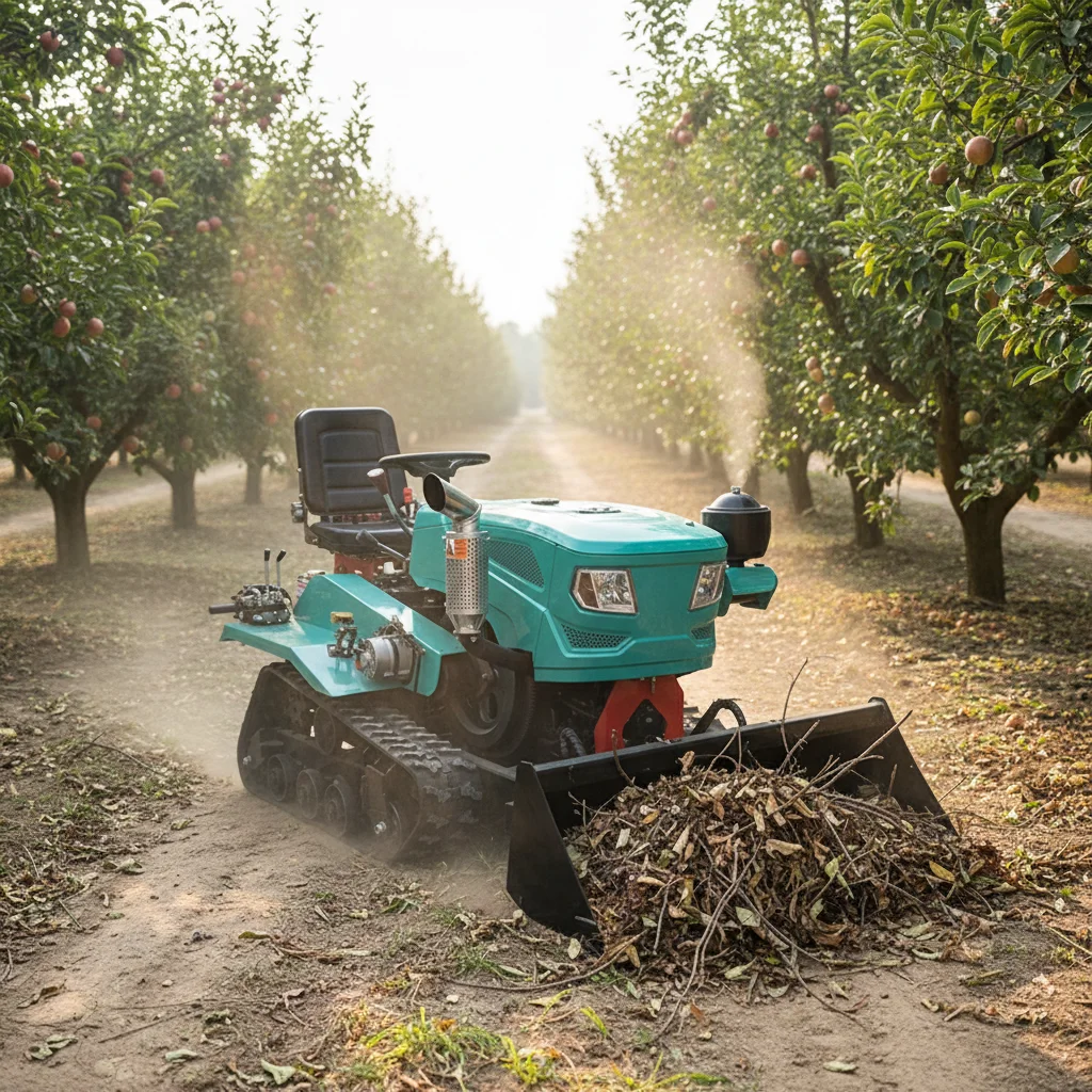 

Customize Compact Crawler Tractor 12HP 18HP 22HP Small Rubber Track Tractor For Orchard And Garden