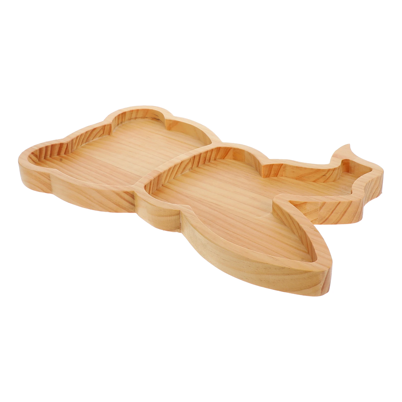 

Charcuterie Serving Platter Rabbit Tray Easter Plate Fruit Bunny Cooked Food Wooden Accessory