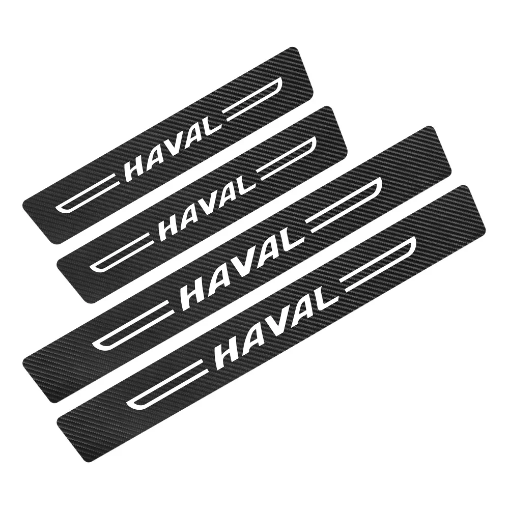 4-Piece Set Exterior Styling Car Side Step Threshold Protective Film Decal Auto Trim for Haval H6 F7 F7X Dargo Poer Wingle