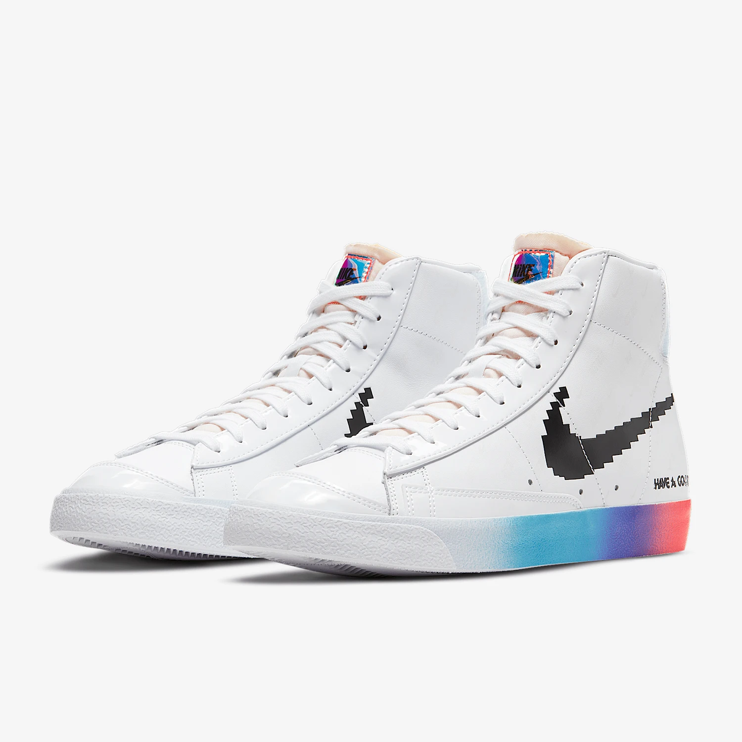 

Nike Authentic Blazer Mid 77 Pixel Game Laser Casual Shoes DC3280-101