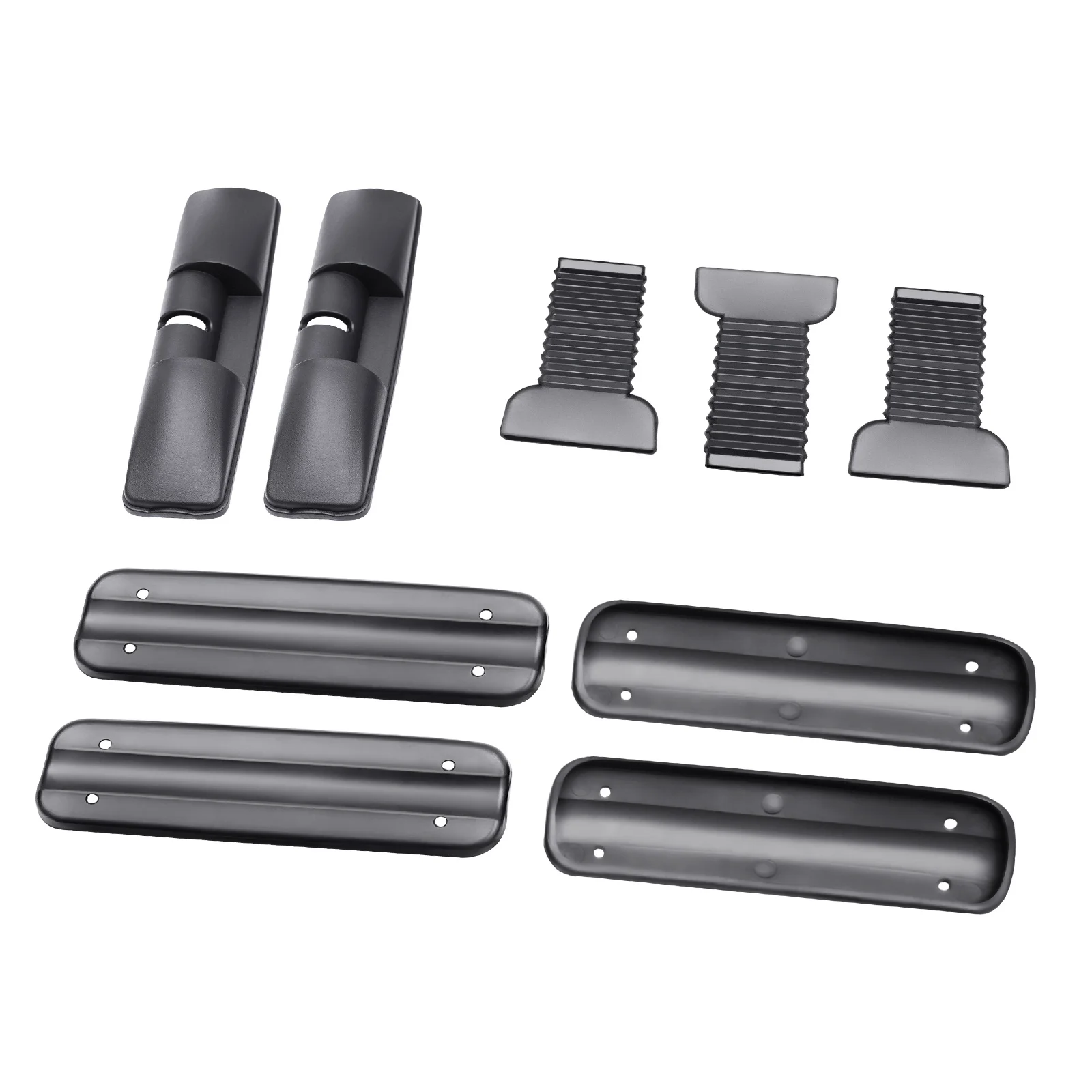 

Алюминиевые багажные поперечины для крыши автомобиля с натяжителями-трещотками, обеспечивающие легкую регулировку, подходят только для большинства 4-х или 5-дверных автомобилей.