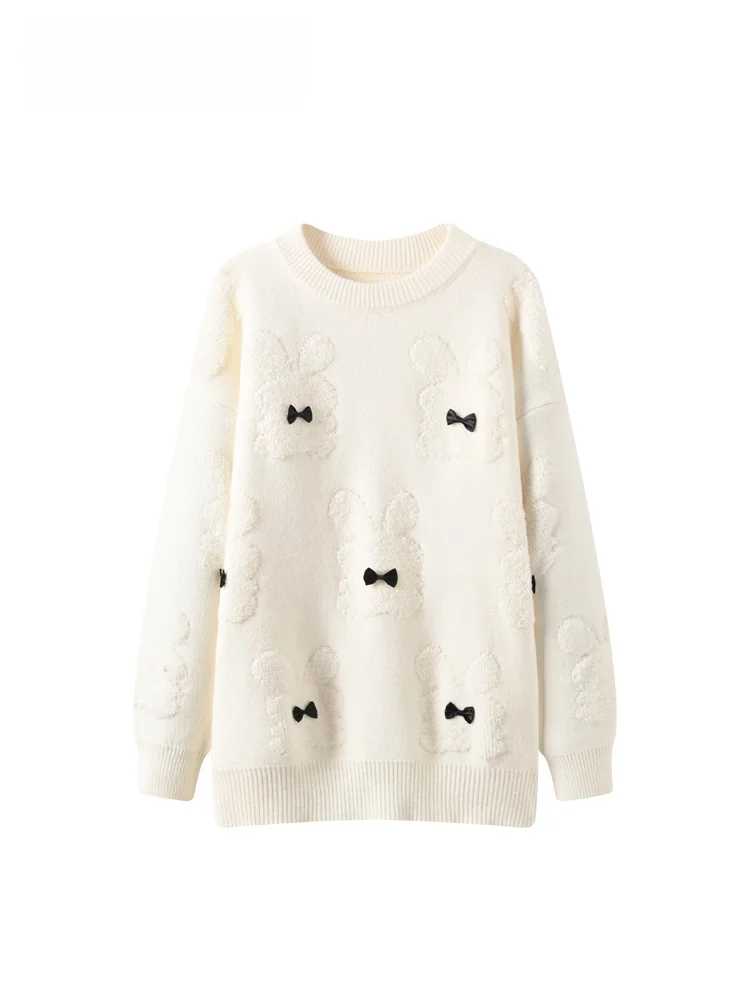 

Casual Sle Long Sve round Ne Sweater for plus Size Women Autumn Winter New Sle Comfortable Loose Faionable Top