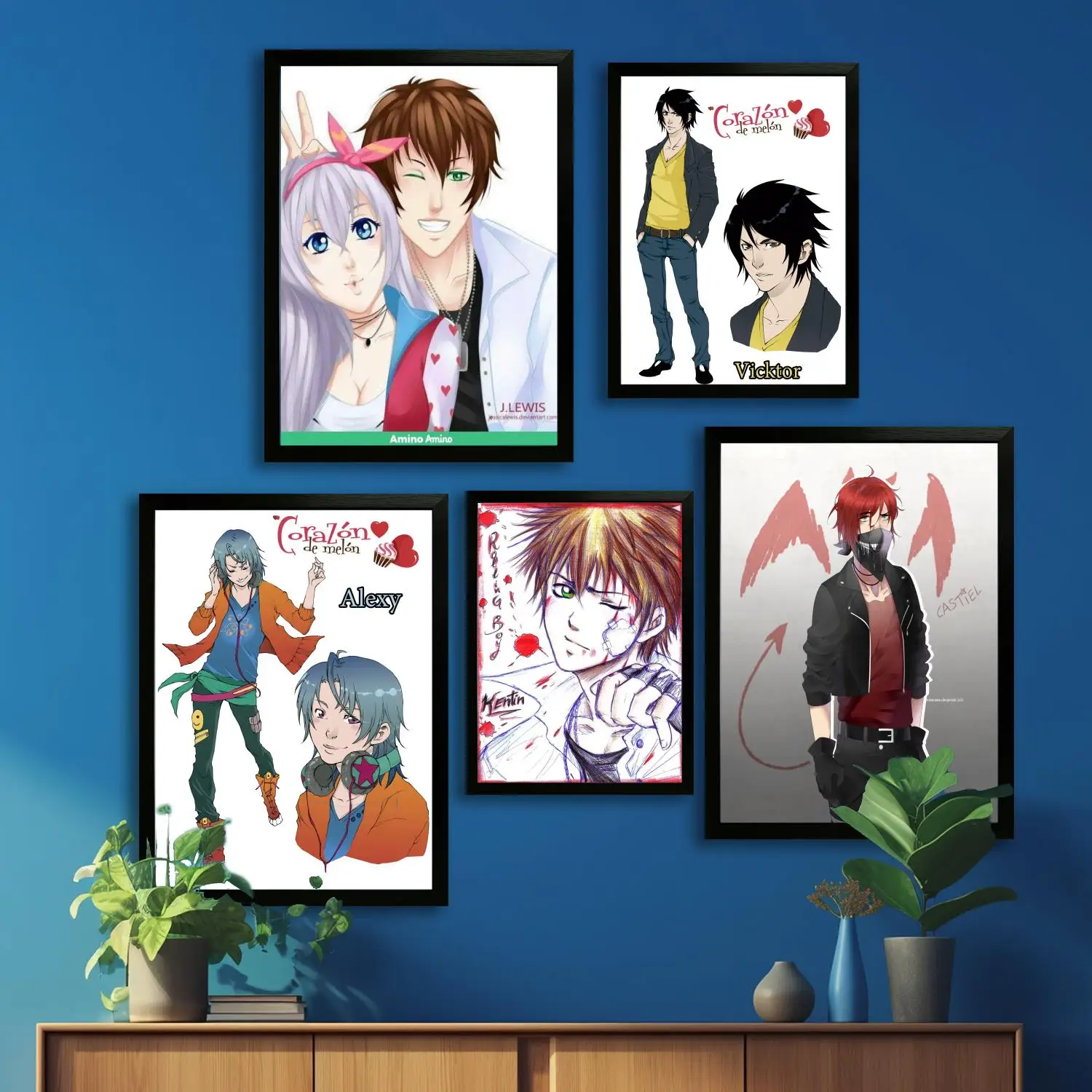 

Amour Sucre манга холст художественный постер и настенная картина печать, современные семейные постеры для декора спальни, декоративная живопись