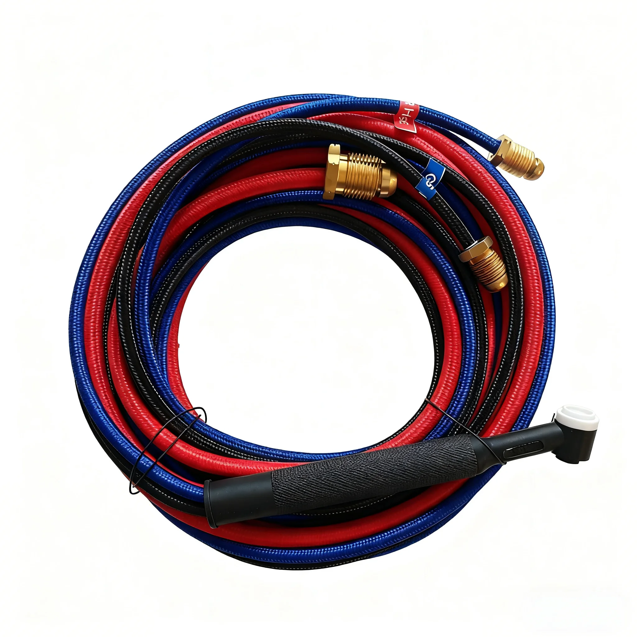 4M WP20F Water Cooled TIG Welding Torch Rubber Red Hose 250A w/ 7/8