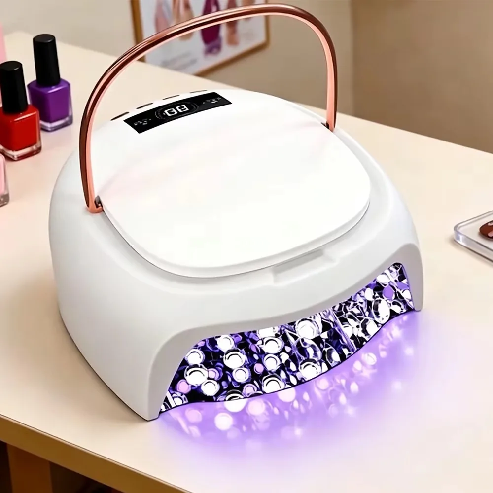 Nails Rechargeable UV LED Nail Lamp Fast Curing High Power Automatic Gel Nail Art Polish Drying Machine Home Salon