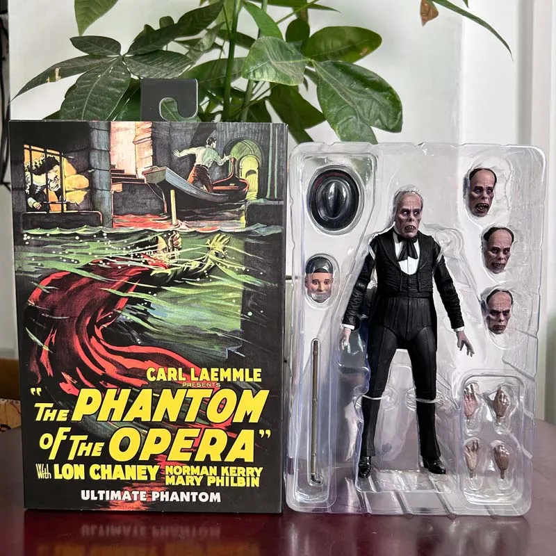 Neca-Ninja Turtles X شخصية عمل عالمية ، Casey Jones ، شبح الأوبرا ، Carl ، Lon Chaney #6