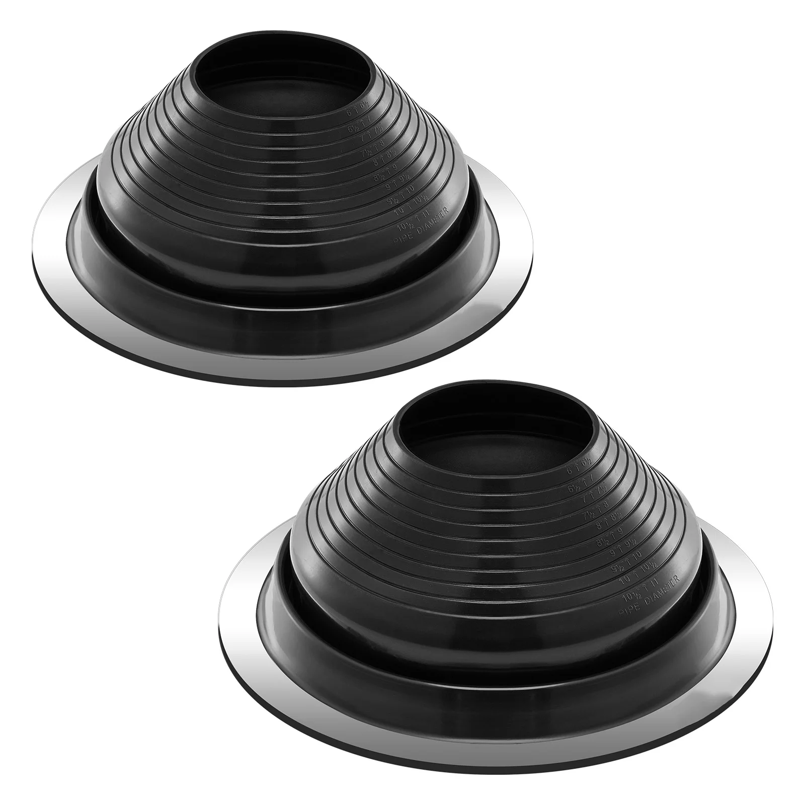 

SucceBuy Roof Pipe Flashing Boots, fit 6"–11" pipe OD, flexible EPDM roofing jack, high temp resistant -67℉ to 212℉, for chimney