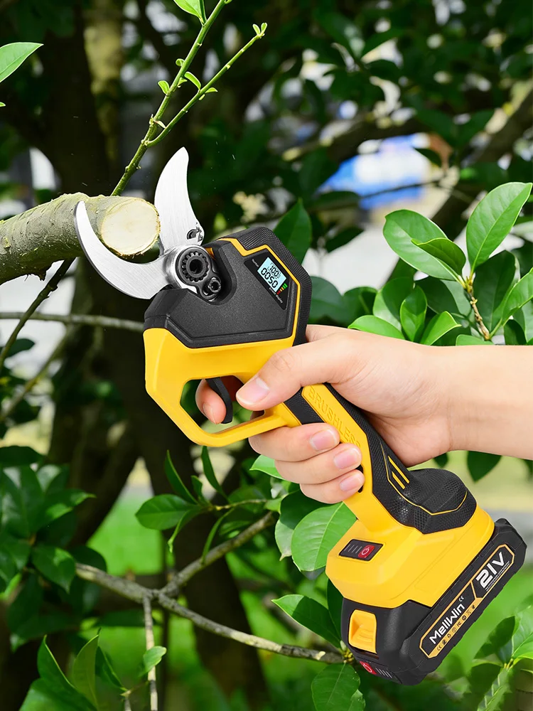 MELLWIN Borstelloze 50MM Elektrische Snoeischaar Tuin Fruitboom Bonsai Elektrische Snoeischaar Voor Makita 18V Accu - afbeelding 2