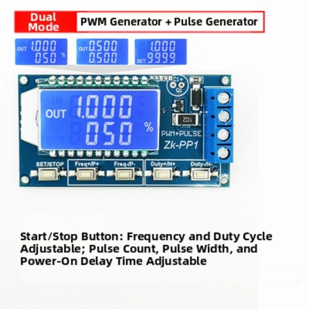1Pc Dual Mode Generator Module 3.3-30V Adjustable Frequency Duty Cycle For Stepper Motor Signal Board