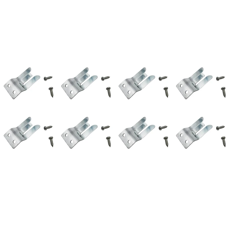 

8X Metal MIC HOLDER / Clip - Screw In For CB / Ham Radio - MH2