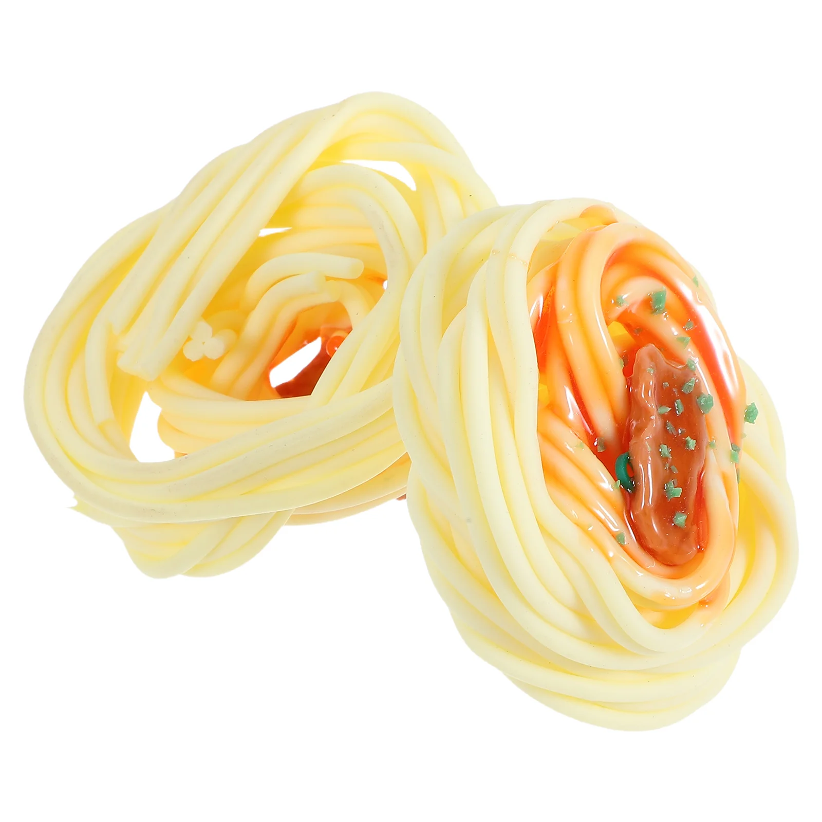 

2pcs Simulated Noodle Toys Realistic Fake Food Kids Kitchen Accessories Artificial Spaghetti Pasta Model Decor