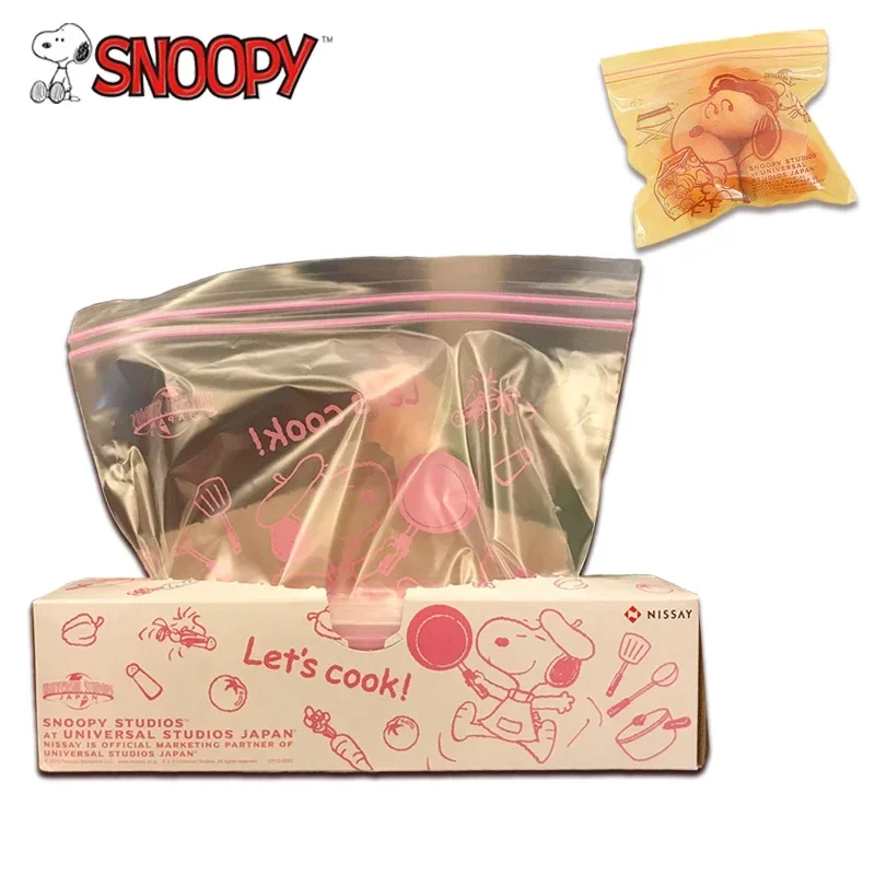 Snoopy Sacchetti Ziploc Colorati Sacchetti per la conservazione degli alimenti in PE Borsa per la conservazione degli alimenti Fresco Confezione per