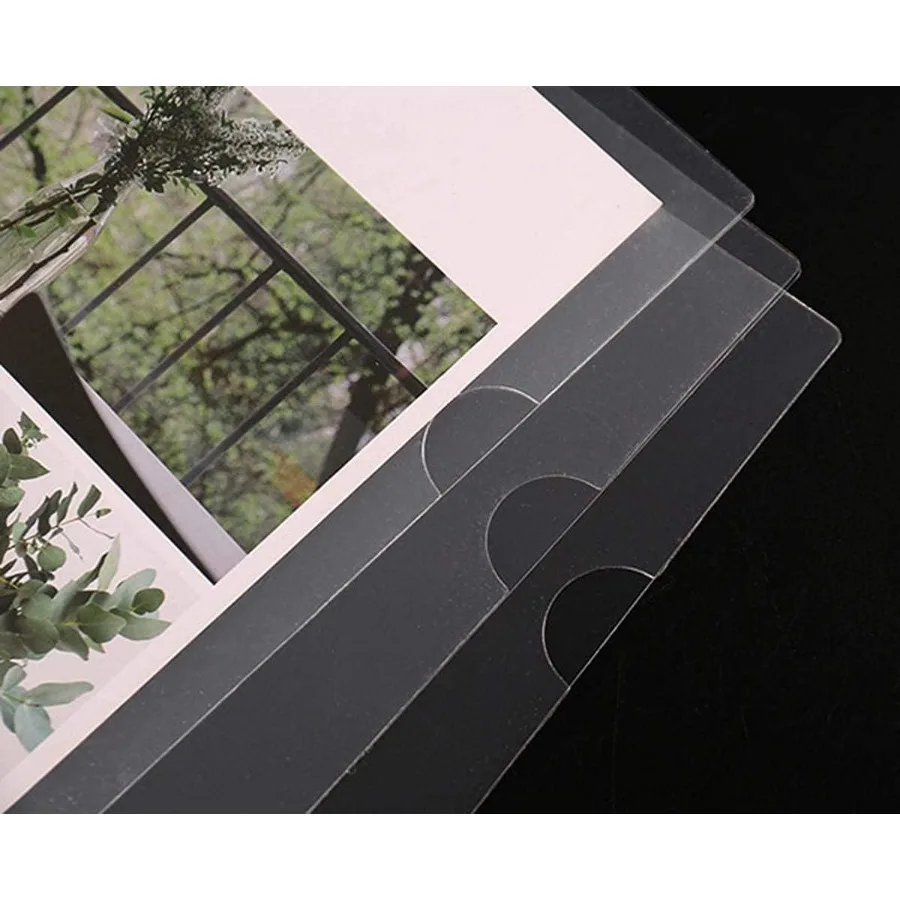 15 عبوة من مجلد مستندات شفاف مقاس 8.5 بوصة × 11 بوصة وجلد بلاستيكي من النوع A4 للحماية والتخزين مناسب للمدرسة والمدرسة