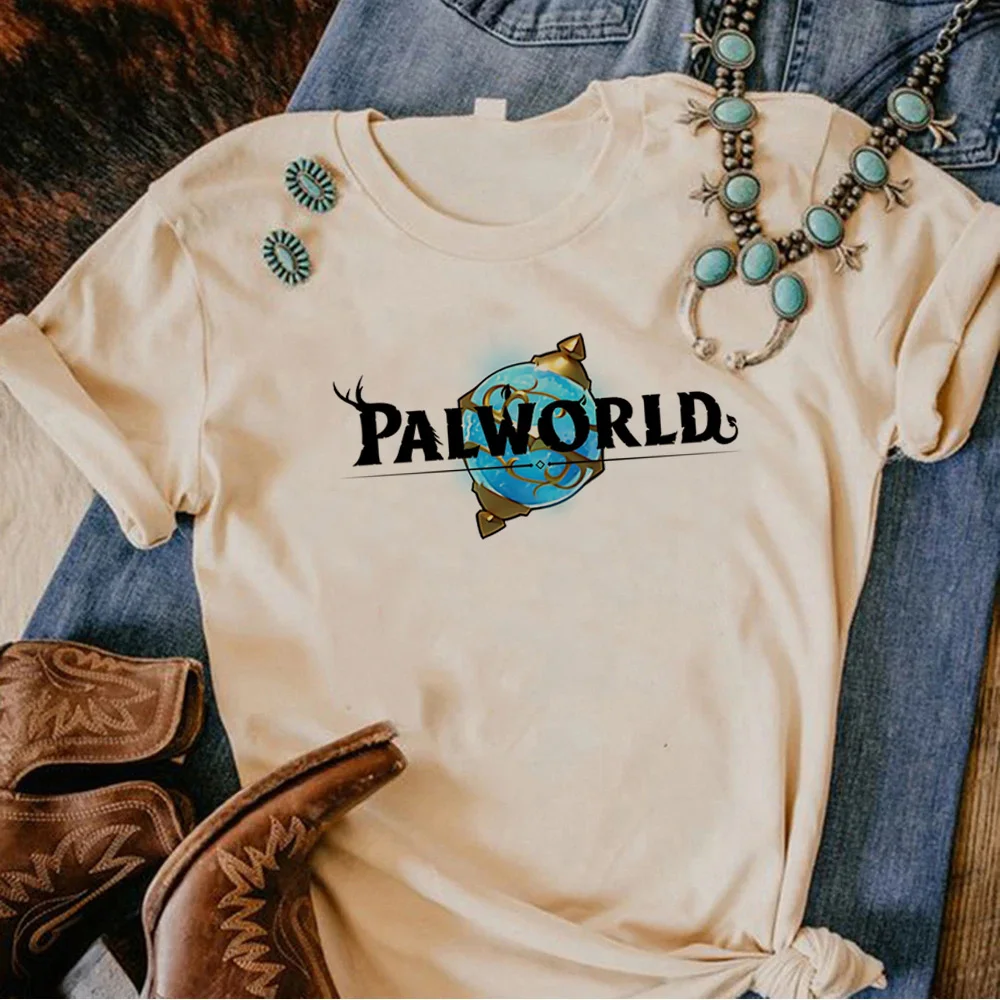 Palworld T Shirt Kawaii Cartoon Graphic Tees Aesthetic Clothes Vintage 2024 Funny Anime Tshirt Harajuku T-shirt