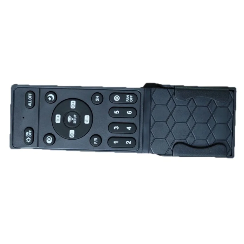 19 Key Remote Control For Oscillating For Fan Light With 6 Settings Stepless Dimming Black ABS Controller For Ceiling For Fan