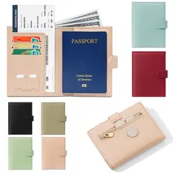 Creative Multicolor Passport Cover RFID PU Certificates Passport Bag Accessories Travel Supplies Card Holder