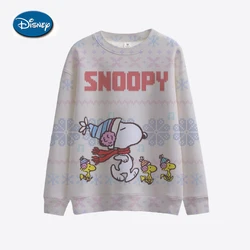 Korean Trend Woman Sweatshirts Snoopy cartoon print Female hoodie Long Sleeves O-neck Pullovers Sporty and Rich Clothing ﻿