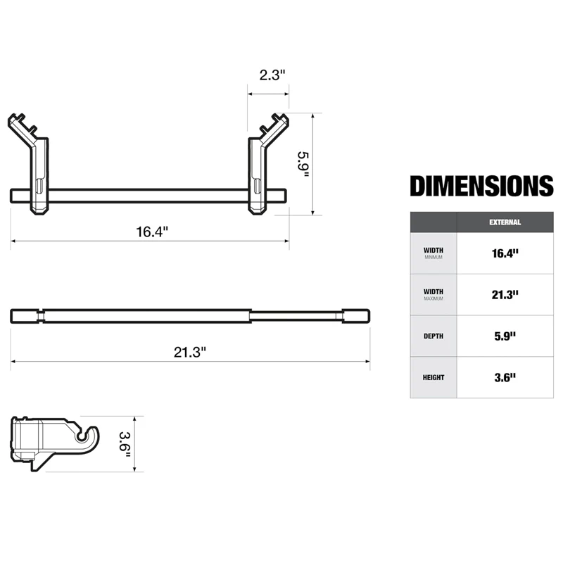 TOUGHBUILT TB-B1-A-32 StackTech Toolbox Exclusive Roller Hanger Accessories