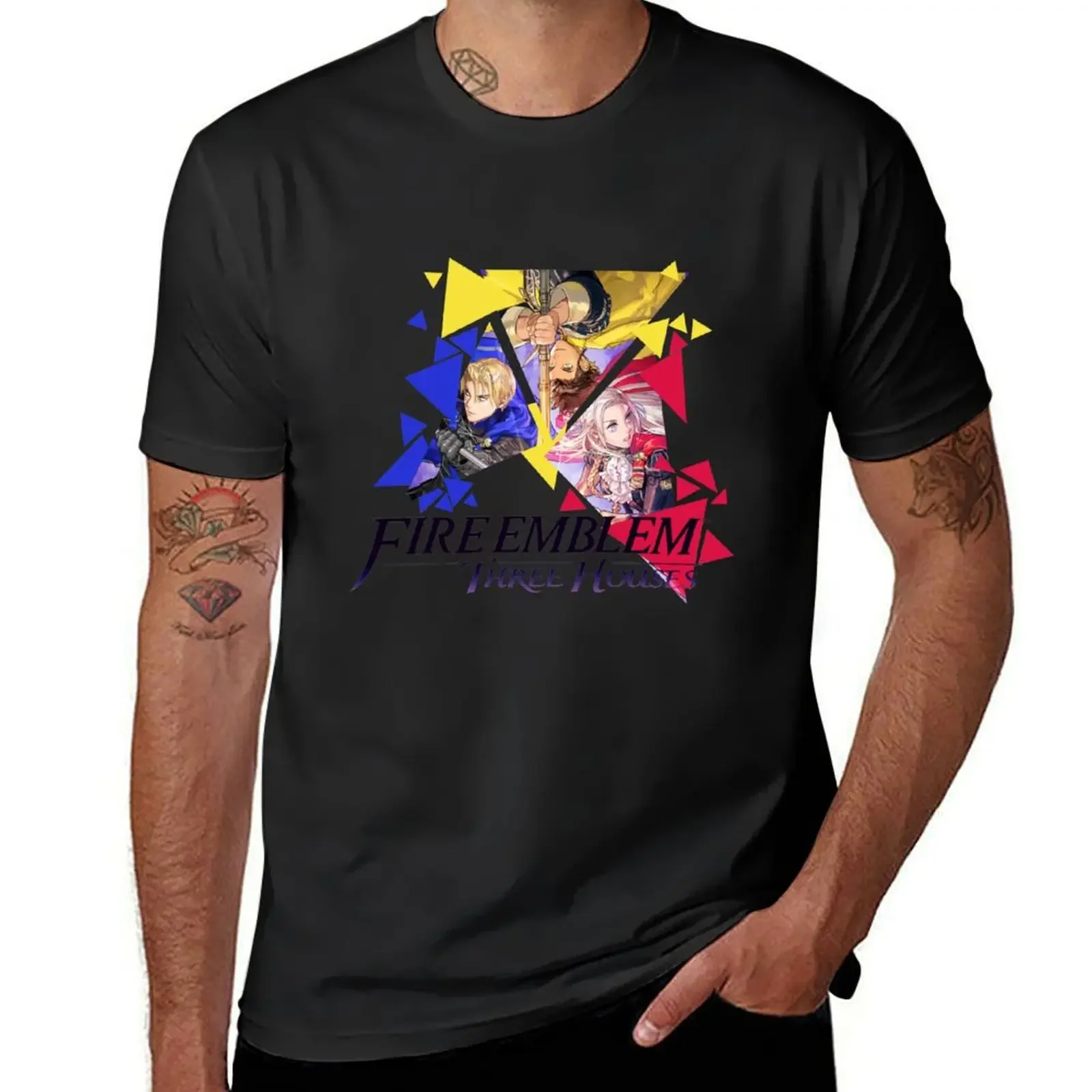 

Fire Emblem Three Houses - Edelgard, Dimitri, Claude T-Shirt plus size clothes for a boy plain white t shirts men