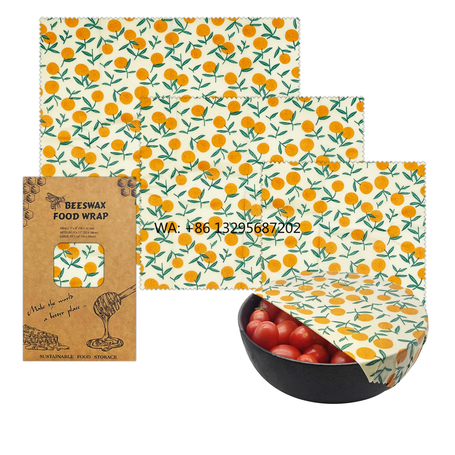 

Free Samples New Designed Wrap Beeswax Food Factory Sales Support Customization Fashionable Life