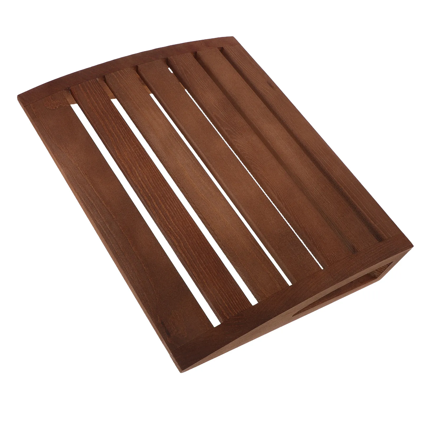 

Подушка для сауны из массива дерева, эргономичная, с поддержкой шеи, для расслабления, аксессуар для спа и сауны, натуральная отделка, 15x12x2.75 дюймов