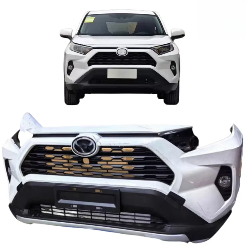 

Automobile parts - Front and rear bumpers, side skirts, mudguards, grille covers, door guards, new for RAV4 headlights