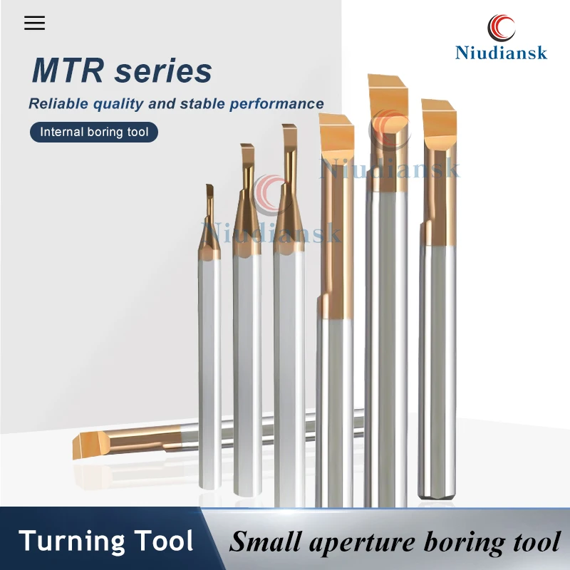 CNC Lathe MTR Series Small Aperture Boring Tool MTR2.0 MTR3.0 MTR4.0 R0.1 L10 Tungsten Steel Small Aperture Micro Turning Tool