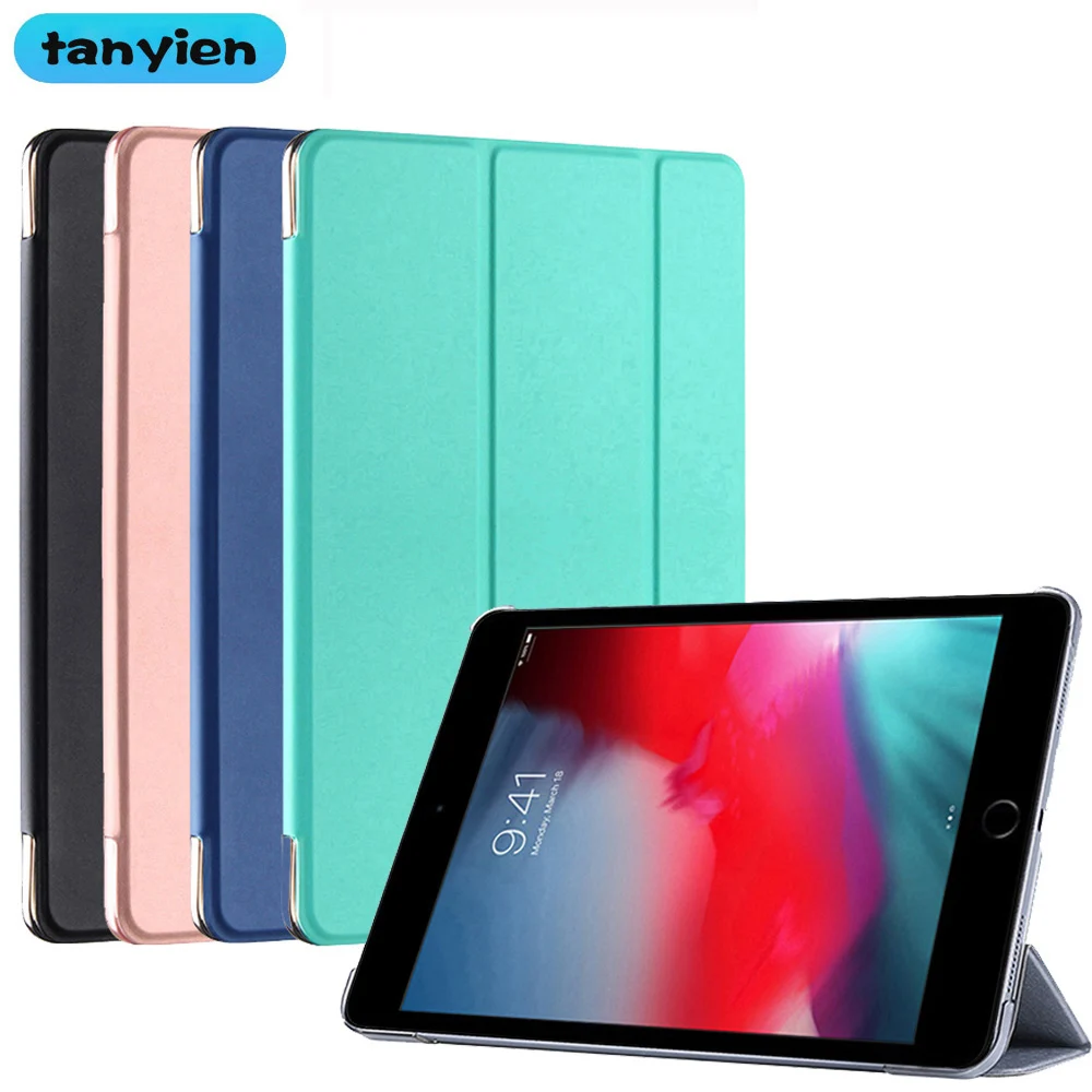 

Tablet Case For Apple iPad Mini 5 7.9'' 2019 Mini5 5th Generation A2124 A2125 A2126 Trifold Stand Funda Leather Flip Smart Cover