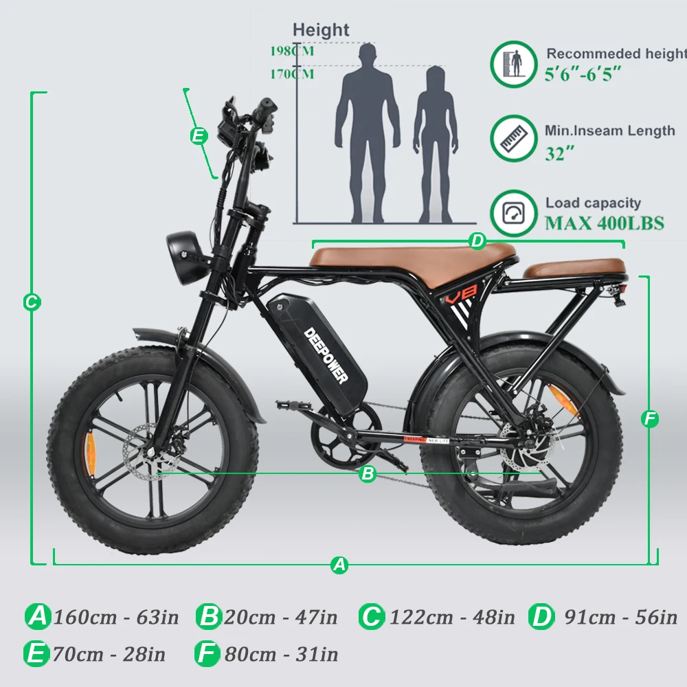 ZPW-Vélo électrique V8 Max, 1000W, sans balais, sans engrenage, 48V, 25Ah, vitesse au lithium, 55 km/h, 20 pneus larges