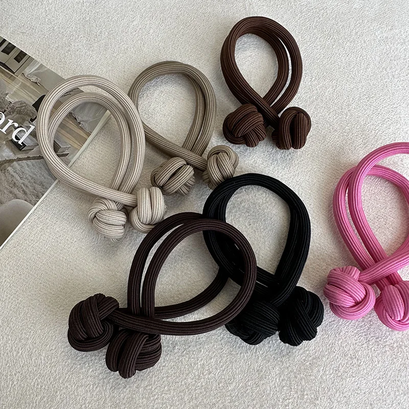 Vigorous Ball Hair Rope Dopamine High Ponytail Hair Ring High Elastic Rubber Band Female Hair Thickening Knotted Head Rope