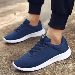 Zapatillas deportivas de malla para Hombre, calzado para correr, caminar y trotar