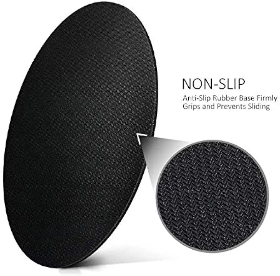 Witch Round Gaming Mouse Mat Blue Witch Hands Moon Non-Slip Rubber Base Mousepad for Laptop Computer PC Office Home Gifts